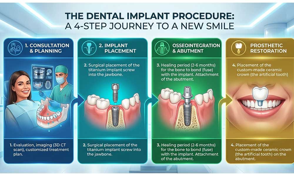 How Dental Implants Work in Turkey - Step by Step Procedure